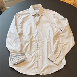 Denim & Flower Light Blue Microdot Men's Dress Shirt